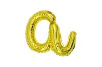 12" Gold Script Letter A Balloon