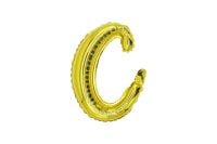 12" Gold Script Letter C Balloon