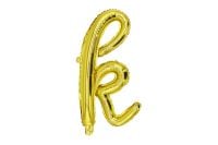 20" Gold Script Letter K Balloon