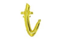 20" Gold Script Letter T Balloon