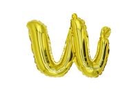12" Gold Script Letter U Balloon