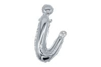 12" Silver Script Letter I Balloon