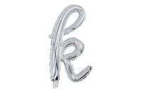20" Silver Script Letter K Balloon