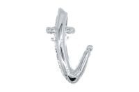 20" Silver Script Letter T Balloon