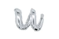 12" Silver Script Letter U Balloon