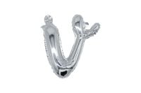 12" Silver Script Letter V Balloon