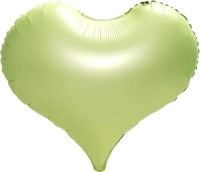 22" Matte Green Heart Balloons