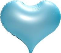 22" Matte Blue Heart Balloons