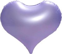22" Matte Lilac Heart Balloons