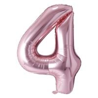 34" Rose Gold Number 4 Airise Balloon