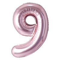34" Rose Gold Number 9 Airise Balloon