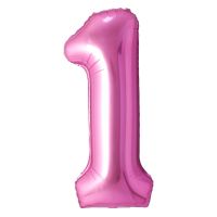 34" Pink Number 1 Airise Balloon