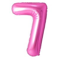 34" Pink Number 7 Airise Balloon