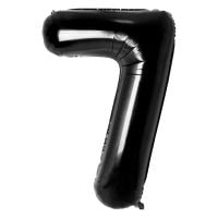 34" Black Number 7 Airise Balloon