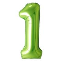 34" Green Number 1 Balloon