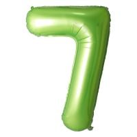 34" Green Number 7 Balloon