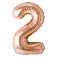34" Champagne Gold Number 2 Airise Balloon