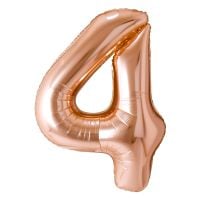 34" Champagne Gold Number 4 Airise Balloon