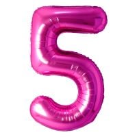 34" Rose Number 5 Airise Balloon