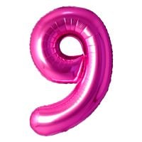 34" Rose Number 9 Airise Balloon