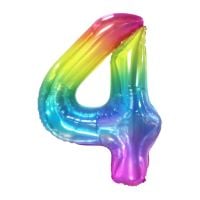 34" Gradiant Rainbow Number 4 (Air Only) Balloon