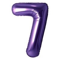 34" Purple Number 7 Balloon