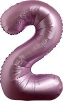 34" Chrome Pink Number 2 Balloon