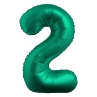 34" Chrome Green Number 2 Airise Balloon