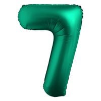 34" Chrome Green Number 7 Airise Balloon