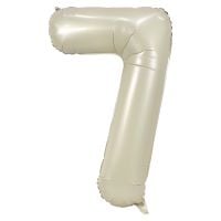 34" Cream Number 7 Balloon