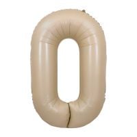 34" Caramel Number 0 Airise Balloon