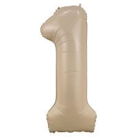34" Caramel Number 1 Airise Balloon