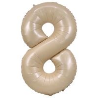 34" Caramel Number 8 Airise Balloon