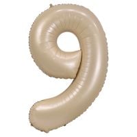 34" Caramel Number 9 Airise Balloon