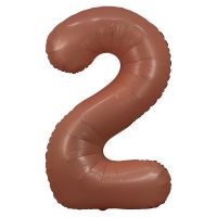 34" Coffee Number 2 Airise Balloon