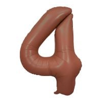 34" Coffee Number 4 Airise Balloon