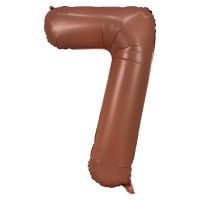 34" Coffee Number 7 Airise Balloon