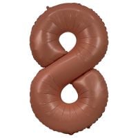 34" Coffee Number 8 Airise Balloon