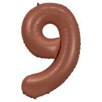34" Coffee Number 9 Airise Balloon