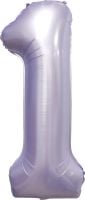 34" Matte Lilac Number 1 Balloon