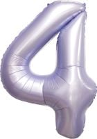 34" Matte Lilac Number 4 Balloon