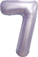 34" Matte Lilac Number 7 Balloon