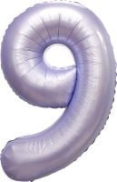34" Matte Lilac Number 9 Balloon
