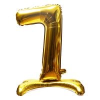 32" Stand Up Gold Number 7 Balloon