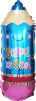 29" School is Cool Blue Pencil with Eraser Balloon