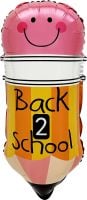 27" Back 2 School Pencil with Eraser Balloon