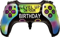 28" Level Up Your Birthday Gaming Controller Balloon