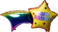 38" Happy Birthday Shooting Stars Balloon