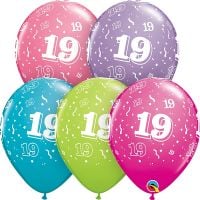 11" 19-A-Round Trendy Assortment (50pcs) Balloons
