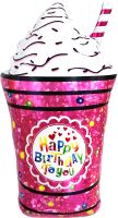 31" Happy Birthday to You Milkshake Balloon